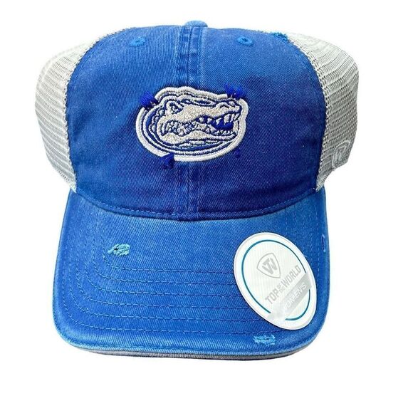 Florida Gators Women's Trucker Snapback Hat Royal/White Top Of The World - Picture 1 of 6